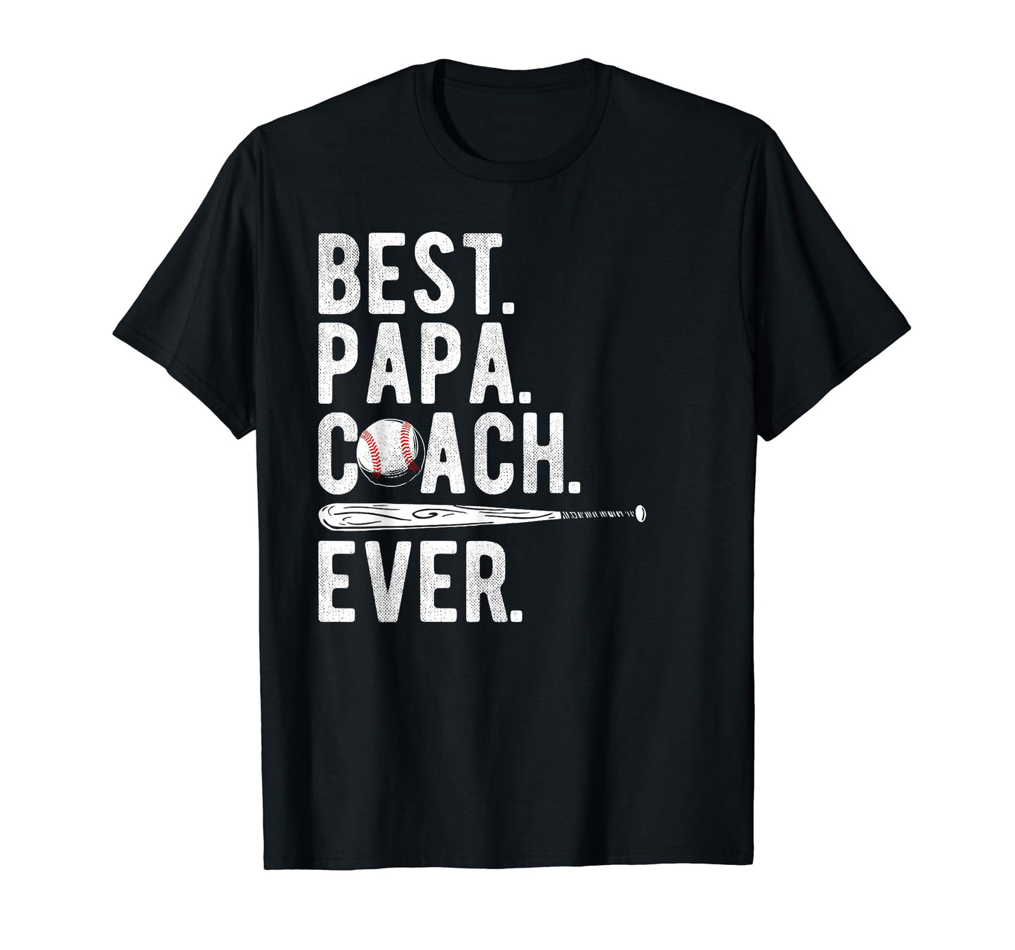 Baseball Best Papa Coach Ever T-Shirt - Casual Everyday Wear for Adults - T-Shirt, Sweatshirt, Hoodie