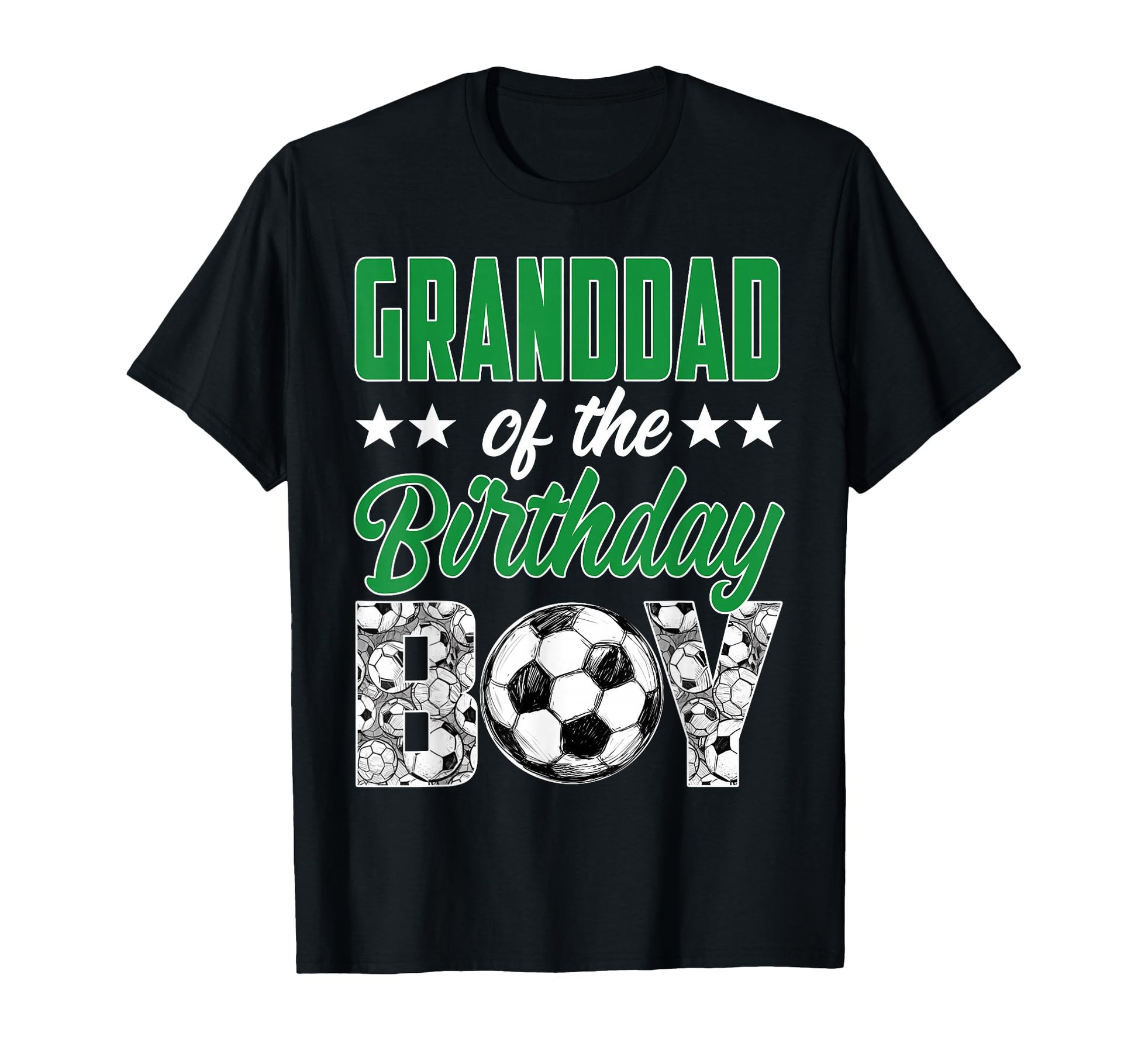 Granddad Birthday Soccer Family Matching T-Shirt - Custom Art Print Unisex - T-Shirt, Sweatshirt, Hoodie