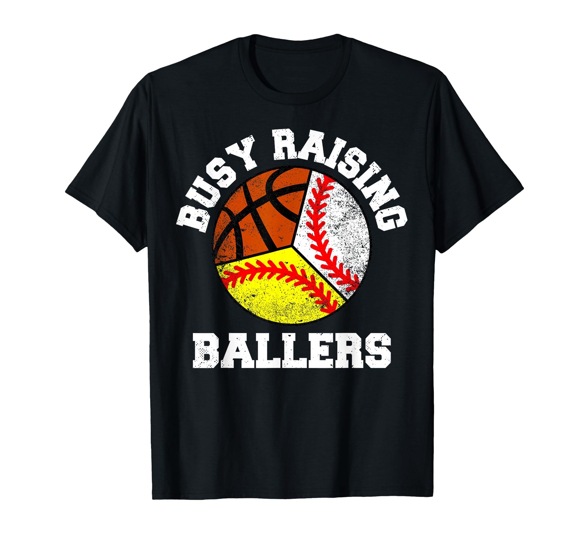 Busy Raising Ballers Funny Baseball T-Shirt - Trendy Graphic for Adults - T-Shirt, Sweatshirt, Hoodie