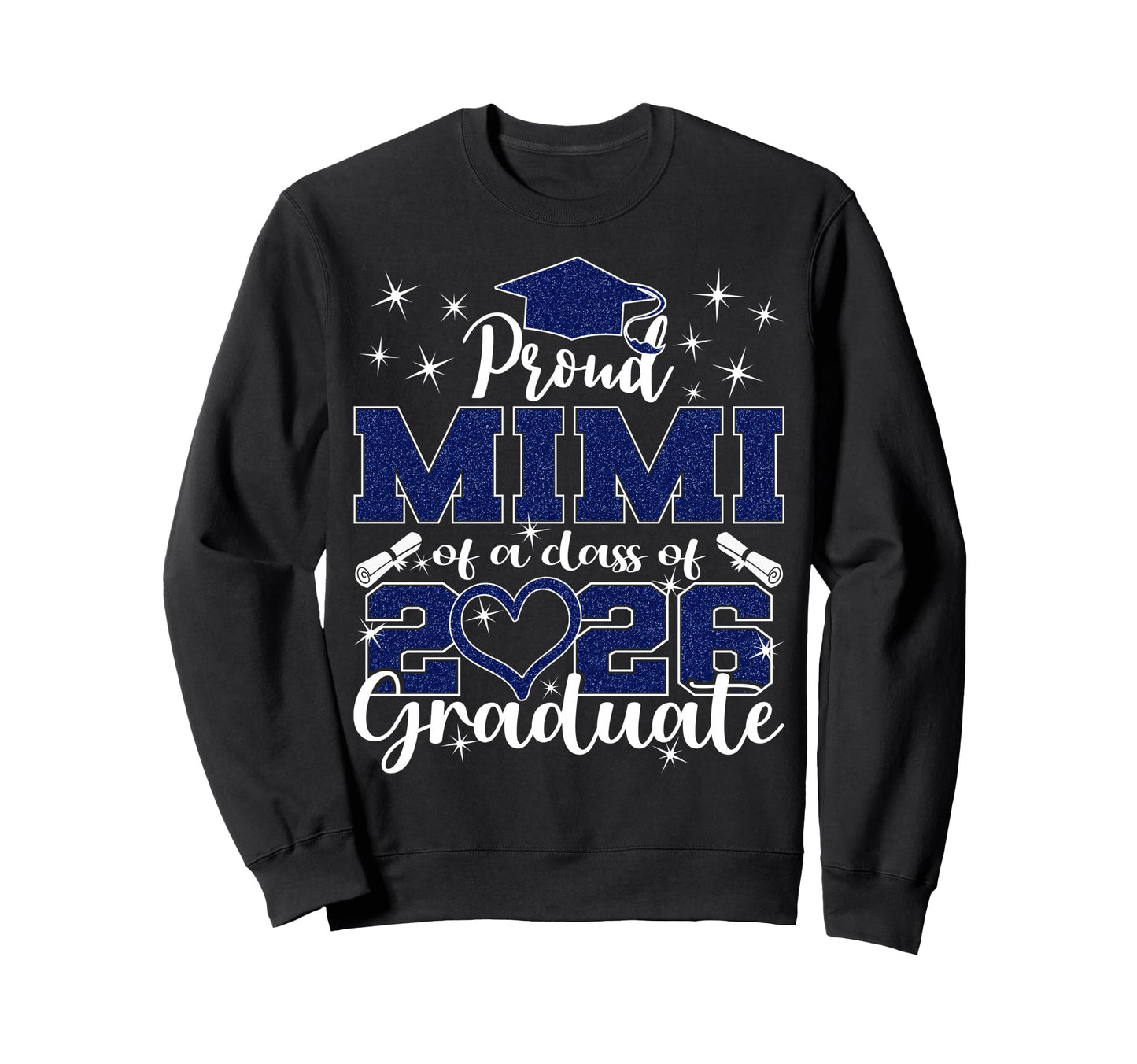 Super Proud Mimi 2026 Graduate Senior Sweatshirt - Unique Graphic Unisex - T-Shirt, Sweatshirt, Hoodie