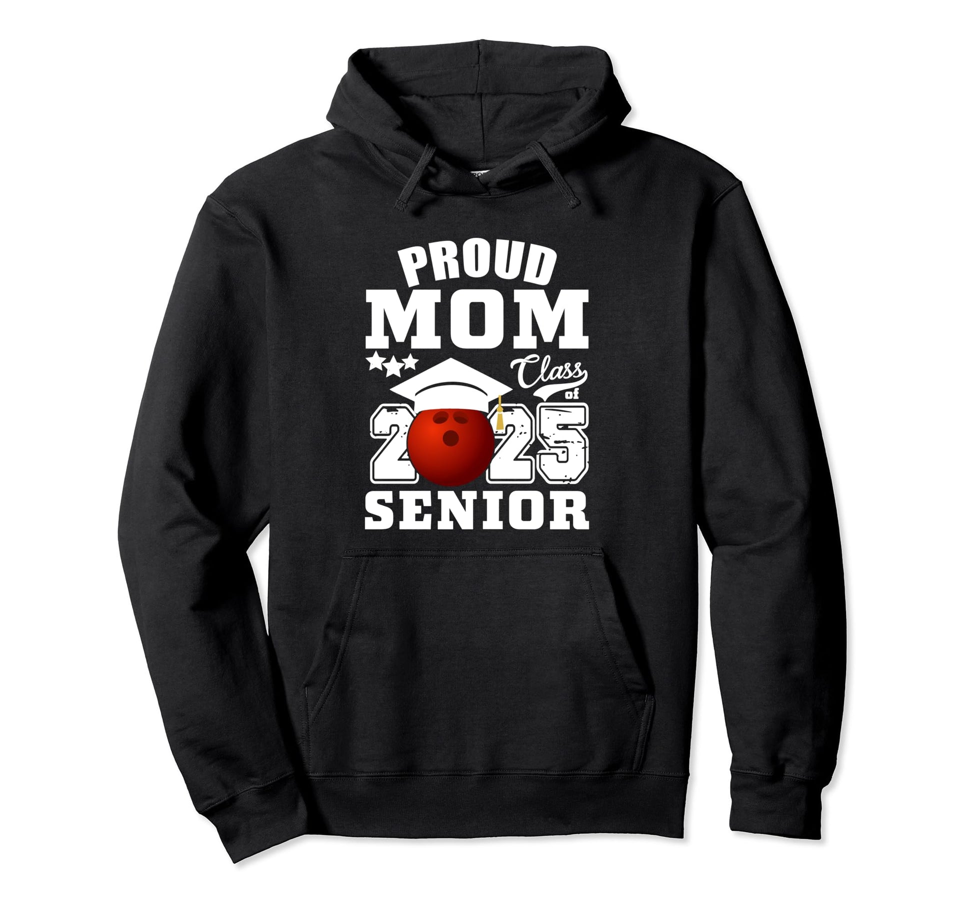 Senior 2025 Proud Mom Class 2025 Bowling Hoodie - Custom Art Print Unisex - T-Shirt, Sweatshirt, Hoodie