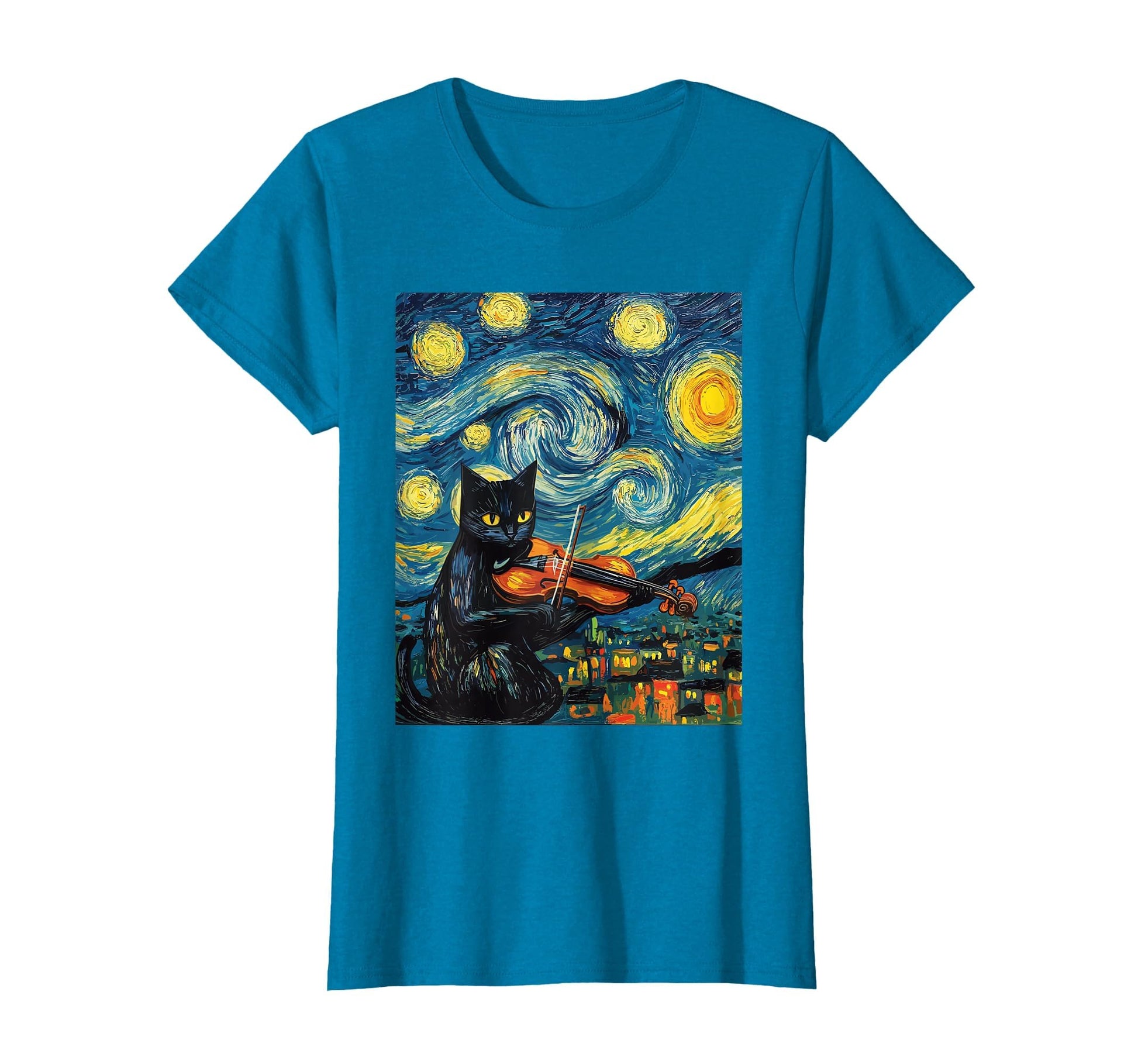 Funny Violin Viola Cat T-Shirt - Fun Novelty Design Men Women - T-Shirt, Sweatshirt, Hoodie