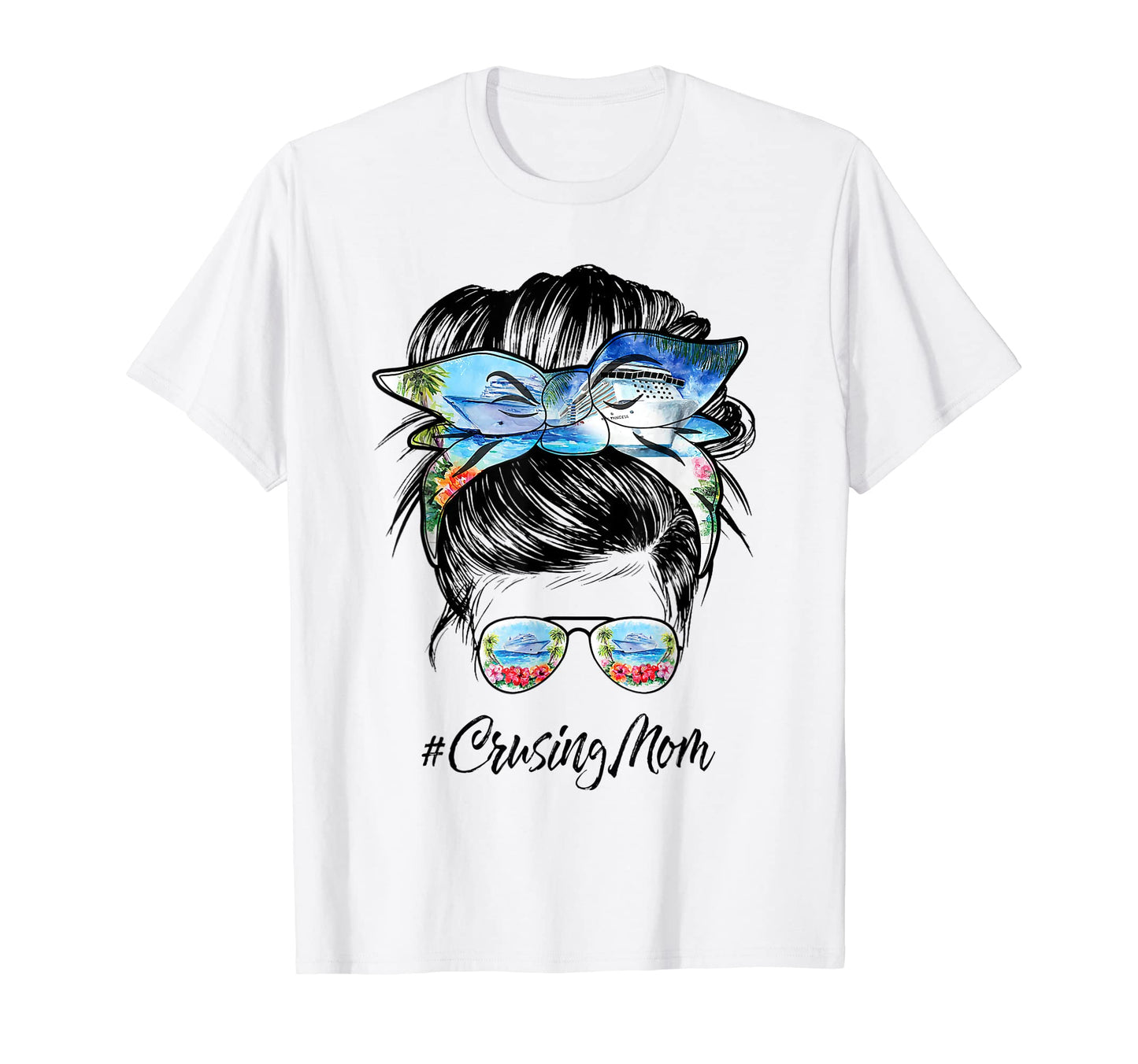 Cruising Life Cruise Messy Bun T-Shirt - Aesthetic Graphic Unisex - T-Shirt, Sweatshirt, Hoodie