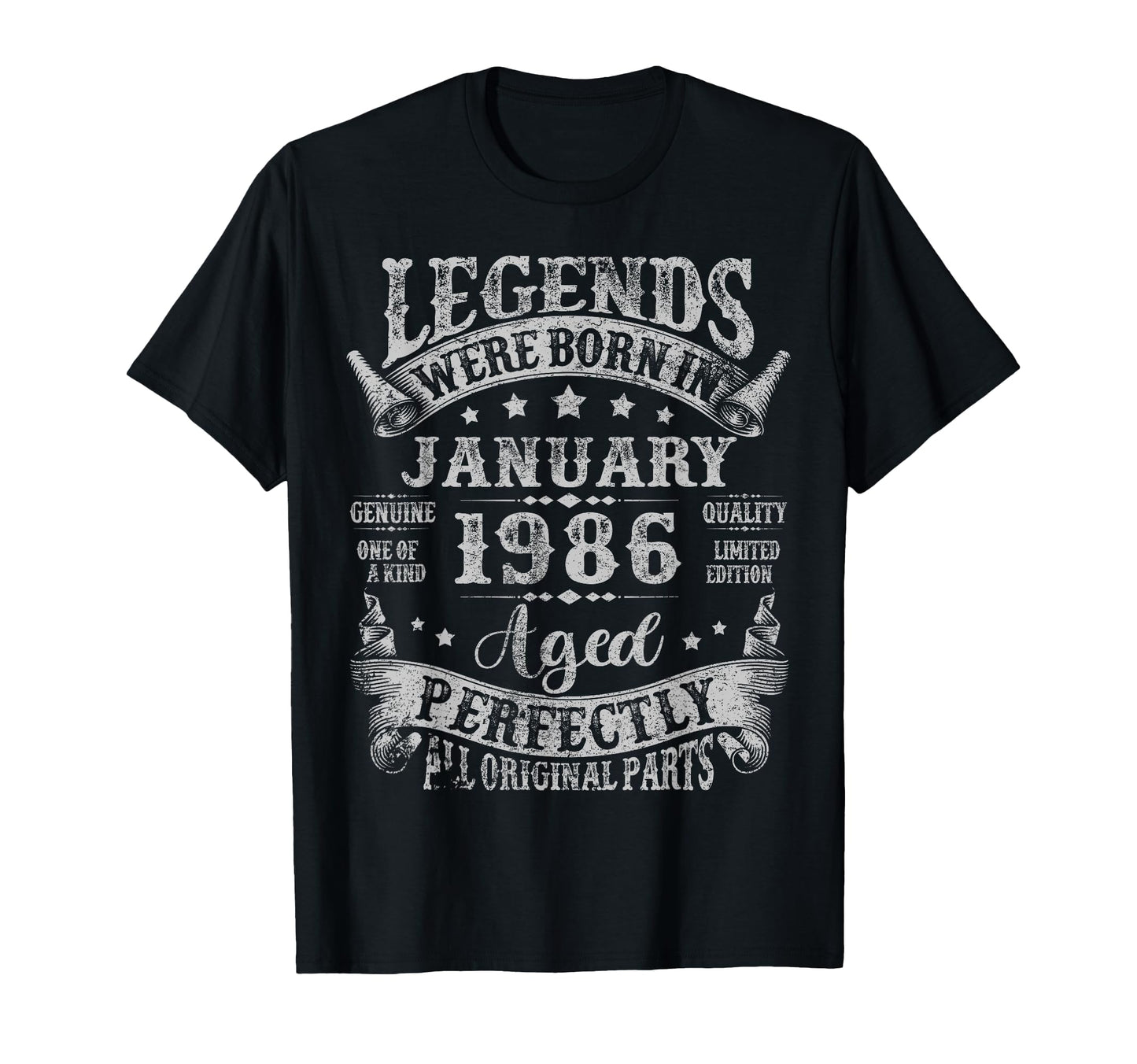 Legend Since January 1986 40 Years T-Shirt - Casual Everyday Wear Unisex - T-Shirt, Sweatshirt, Hoodie