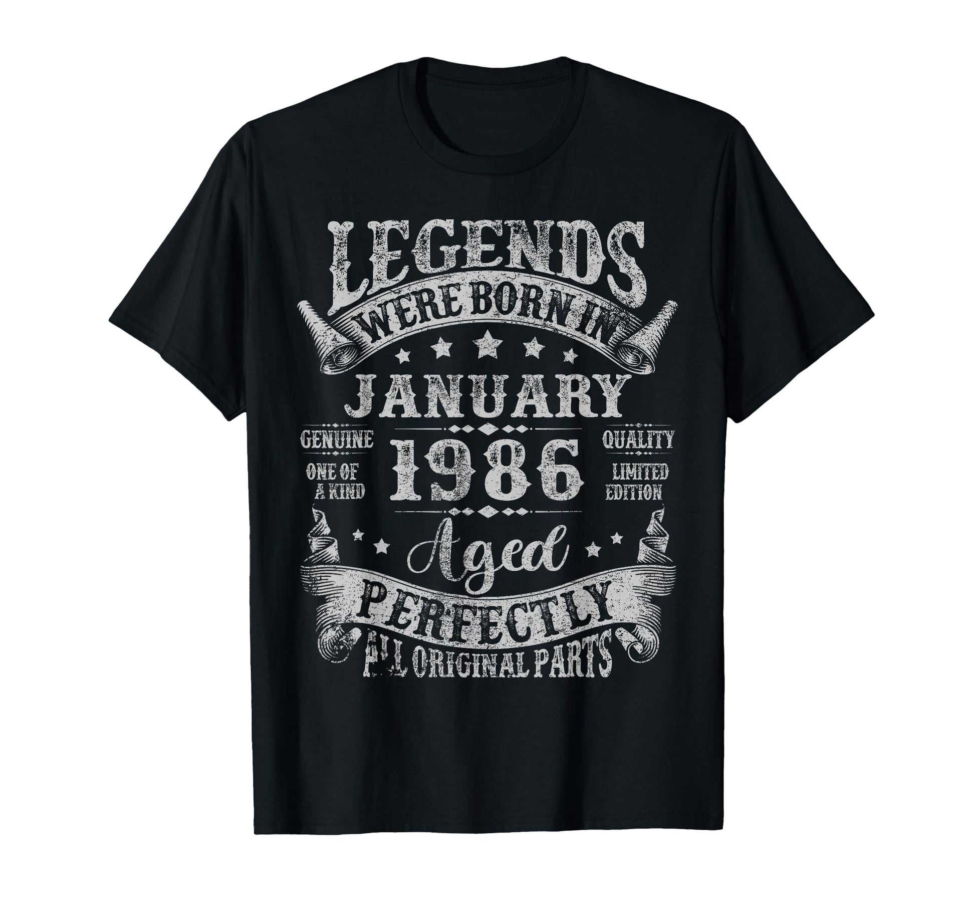 Legend Since January 1986 40 Years T-Shirt - Casual Everyday Wear Unisex - T-Shirt, Sweatshirt, Hoodie