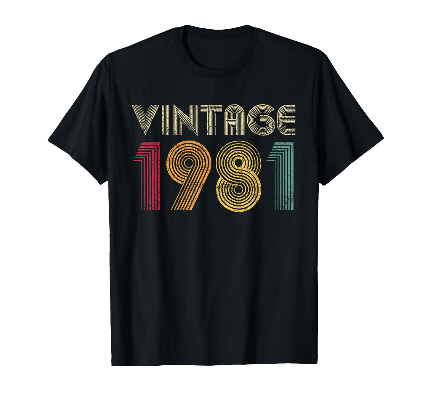 1981 44Th Birthday Gift 44 Years Old T-Shirt - Fun Novelty Design Men Women - T-Shirt, Sweatshirt, Hoodie