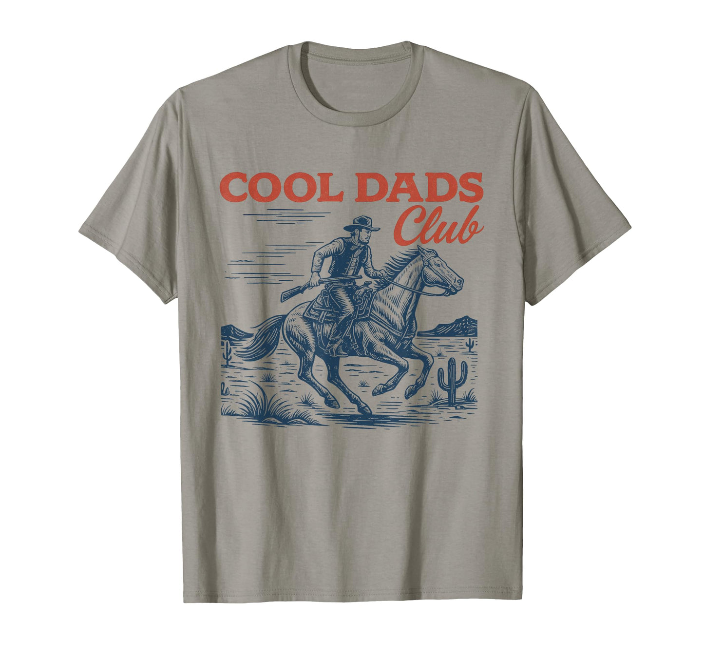 Dads Club Cowboy Funny Fathers Day T-Shirt - Fun Novelty Design for Adults - T-Shirt, Sweatshirt, Hoodie