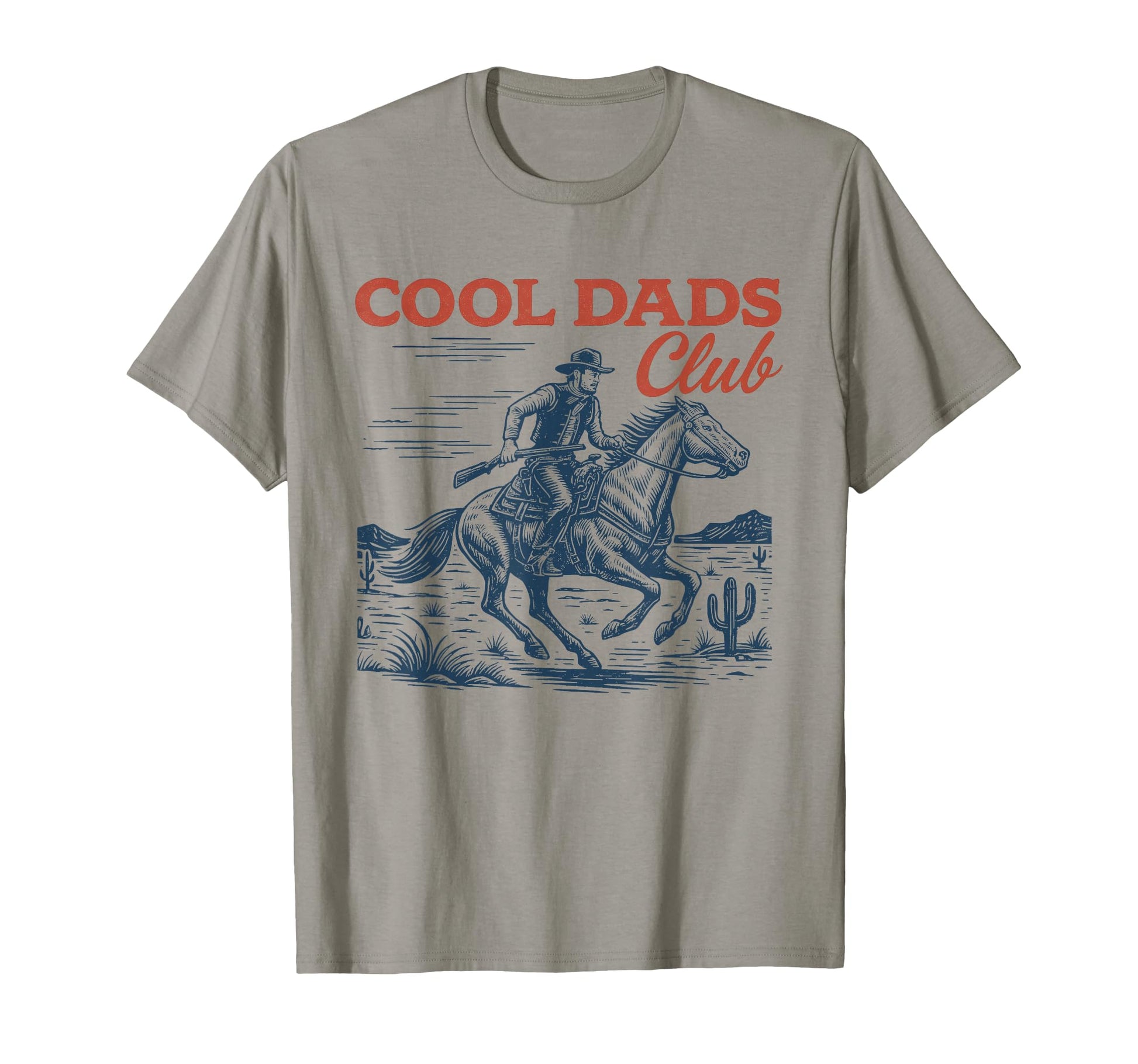 Dads Club Cowboy Funny Fathers Day T-Shirt - Fun Novelty Design for Adults - T-Shirt, Sweatshirt, Hoodie