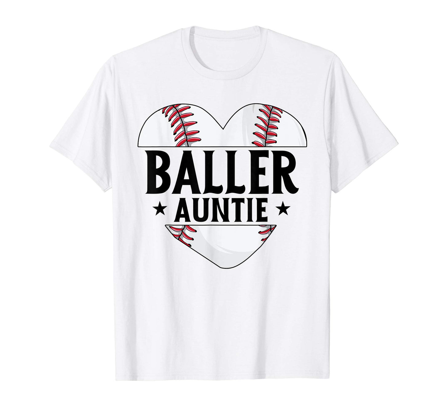 Baseball Aunt Gift Baller Auntie T-Shirt - Aesthetic Graphic for Adults - T-Shirt, Sweatshirt, Hoodie