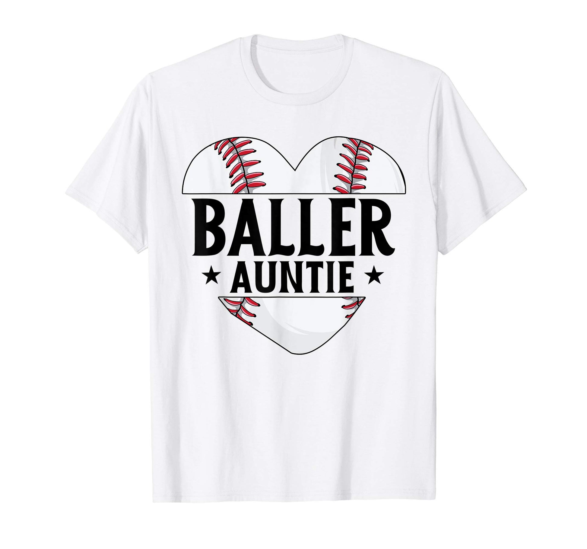 Baseball Aunt Gift Baller Auntie T-Shirt - Aesthetic Graphic for Adults - T-Shirt, Sweatshirt, Hoodie