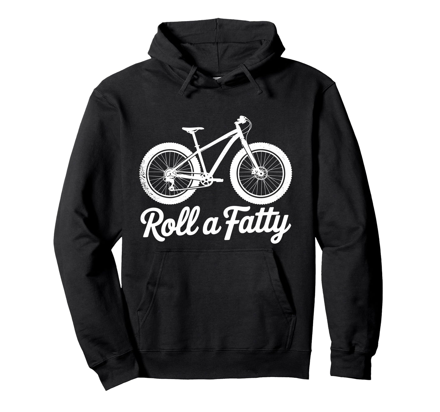 Fat Bike Fatbike Fat Tire Bike Hoodie - Minimalist Print for Adults - T-Shirt, Sweatshirt, Hoodie