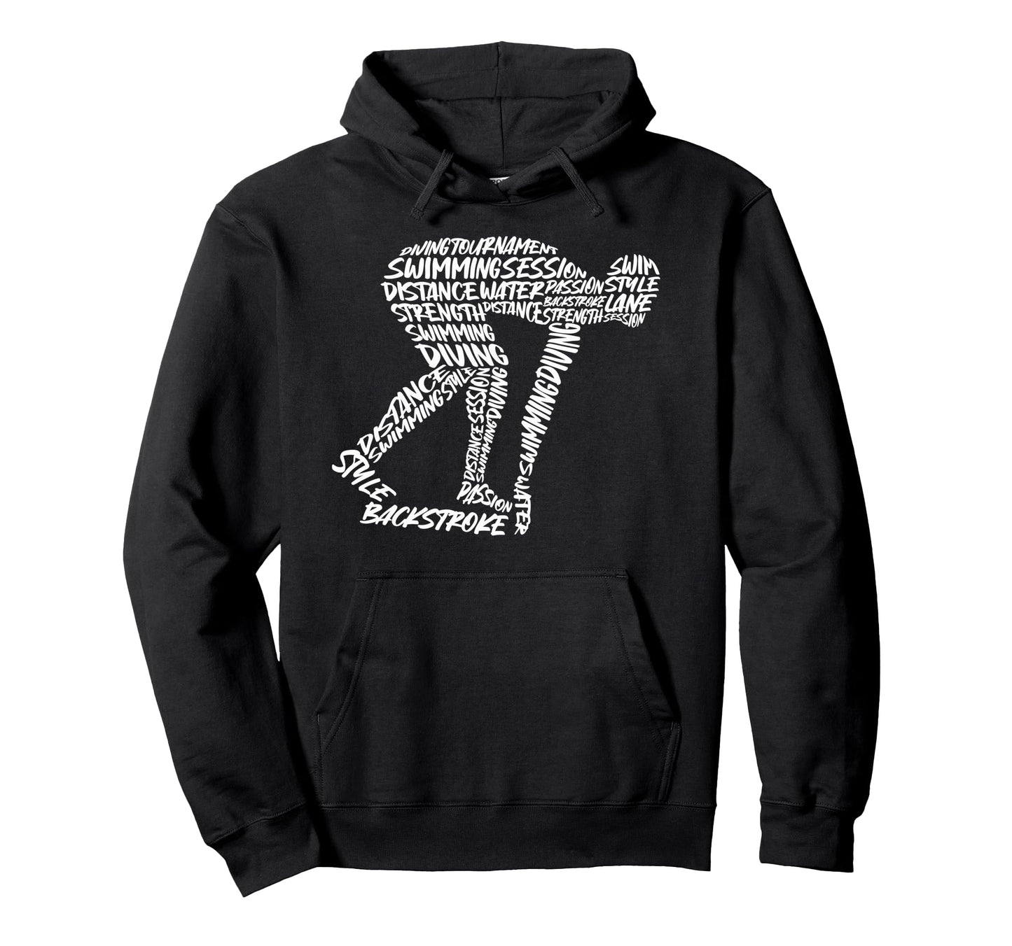 Swim Sport Swimmer Typography Dad Hoodie - Novelty Apparel Unisex - T-Shirt, Sweatshirt, Hoodie