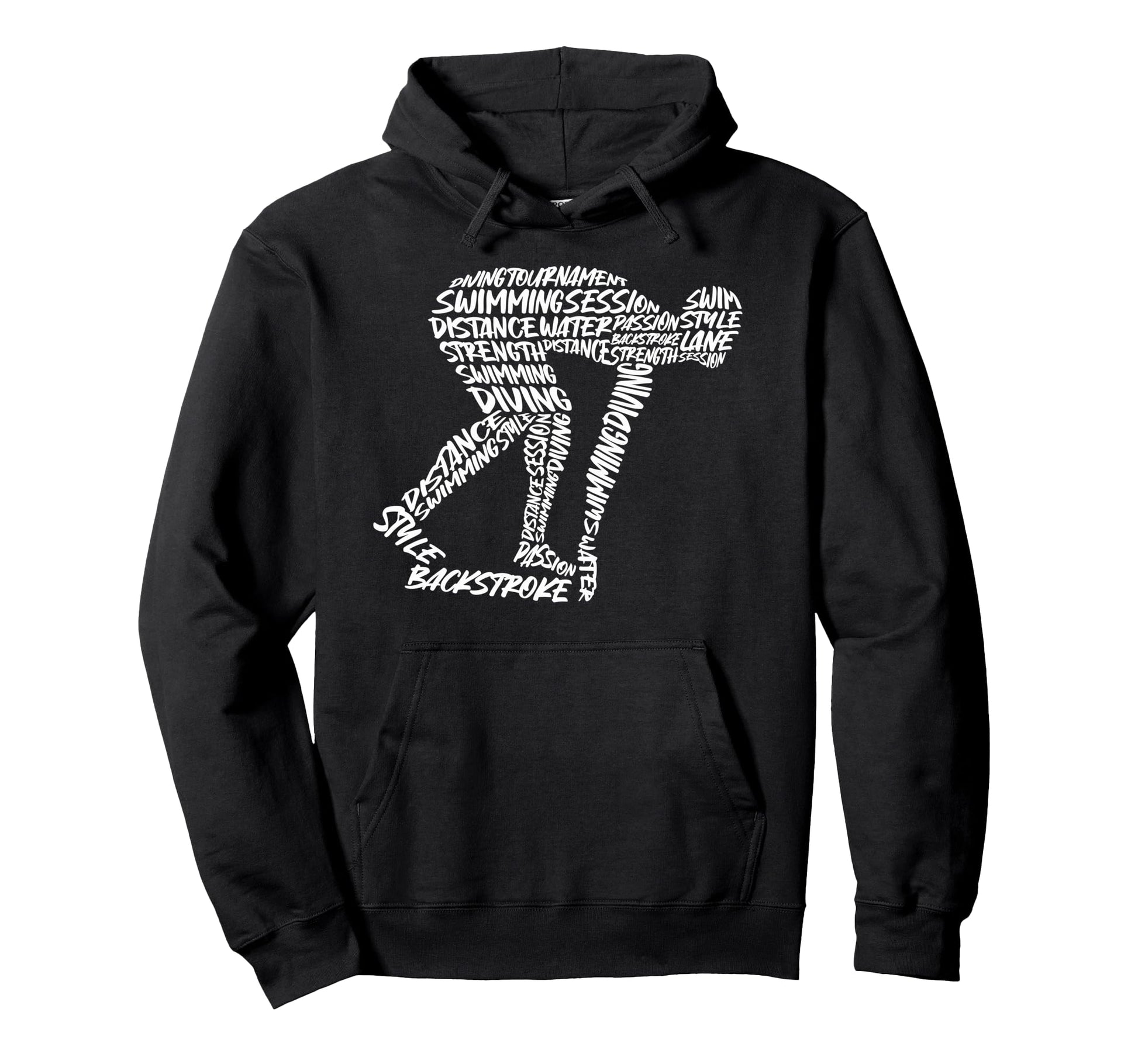 Swim Sport Swimmer Typography Dad Hoodie - Novelty Apparel Unisex - T-Shirt, Sweatshirt, Hoodie