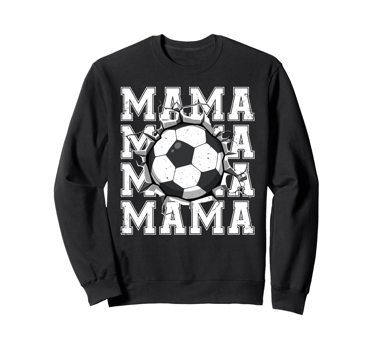 Soccer Mama Cracked Wall Family Sweatshirt - Custom Art Print for Adults - T-Shirt, Sweatshirt, Hoodie