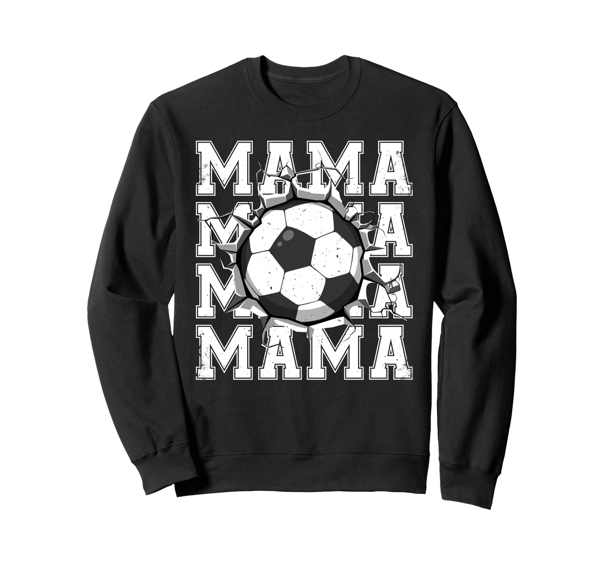 Soccer Mama Cracked Wall Family Sweatshirt - Custom Art Print for Adults - T-Shirt, Sweatshirt, Hoodie