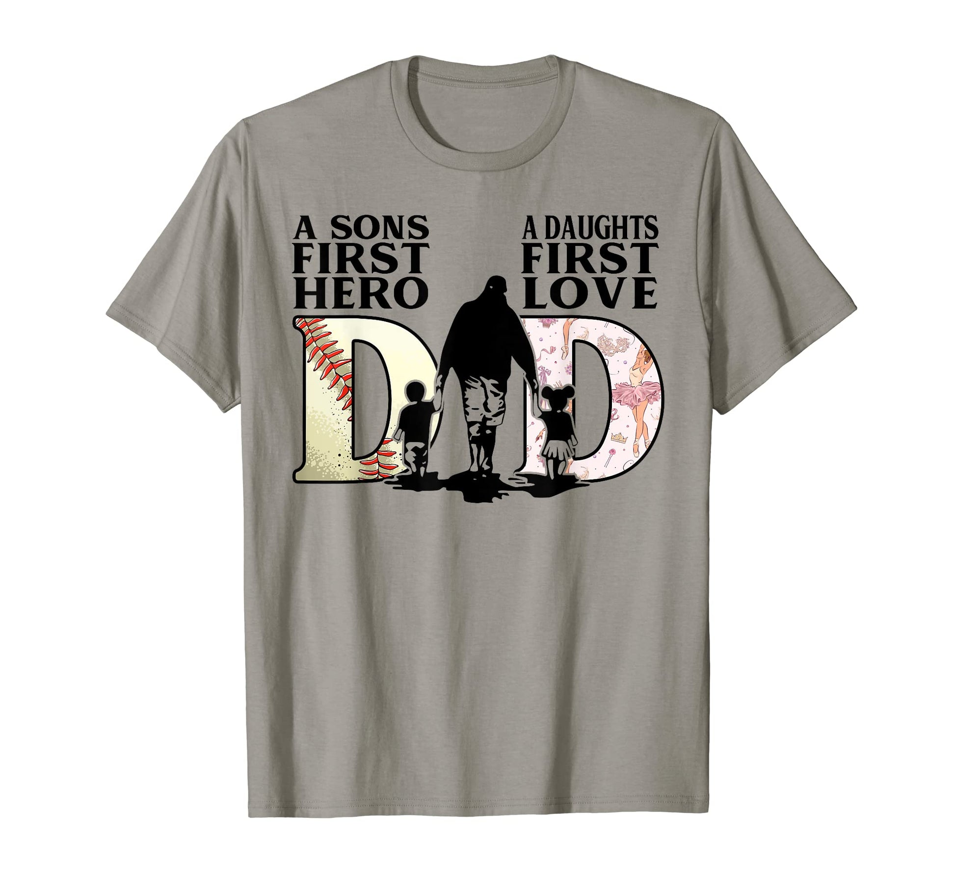 Baseball Dance Dad Sons First Hero T-Shirt - Fun Novelty Design for Adults - T-Shirt, Sweatshirt, Hoodie