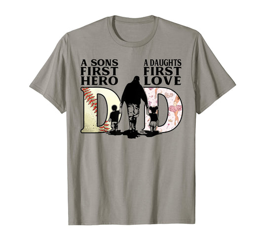 Baseball Dance Dad Sons First Hero T-Shirt - Fun Novelty Design for Adults - T-Shirt, Sweatshirt, Hoodie