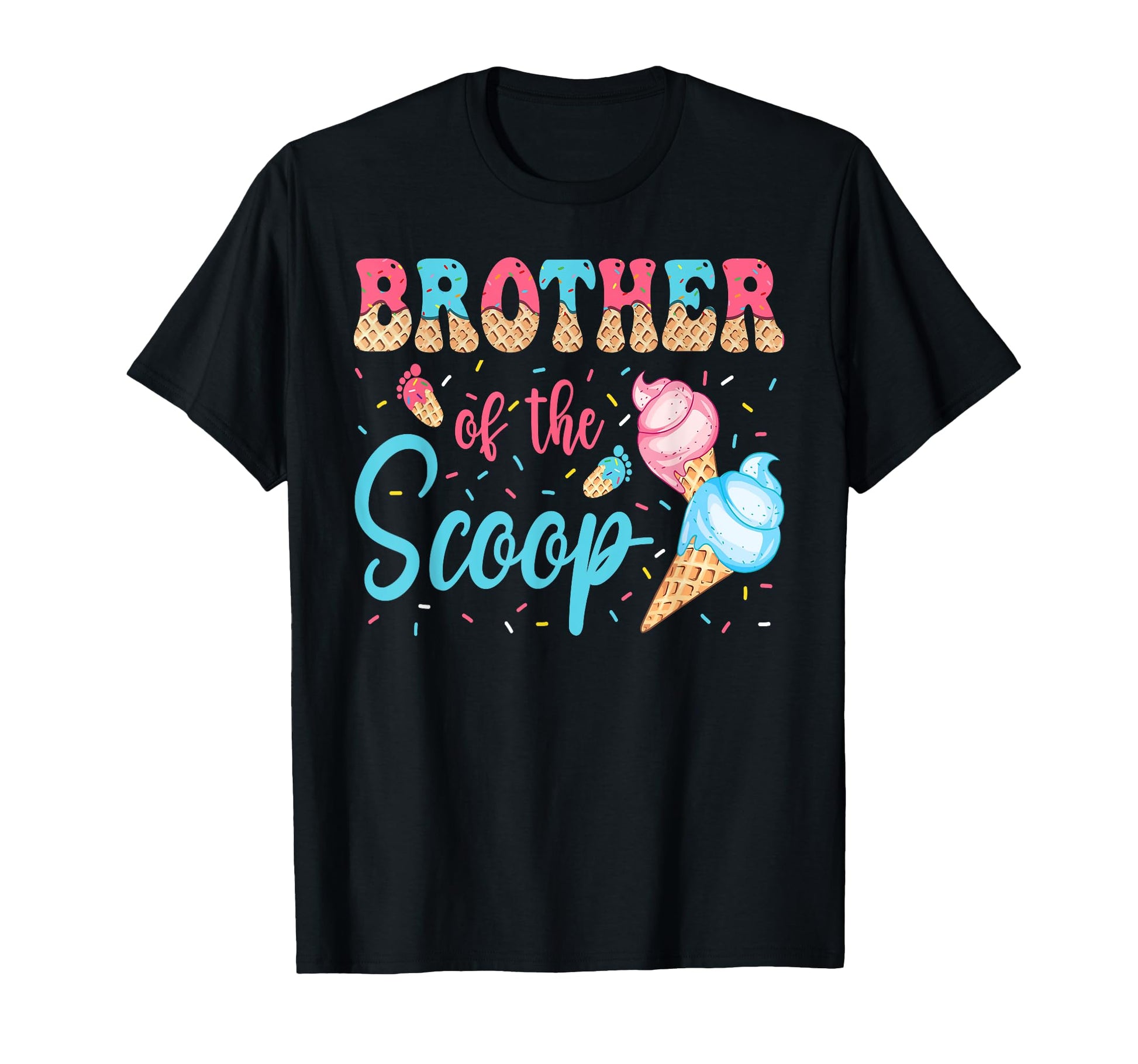 Brother Scoop Ice Cream Gender T-Shirt - Fun Novelty Design for Adults - T-Shirt, Sweatshirt, Hoodie