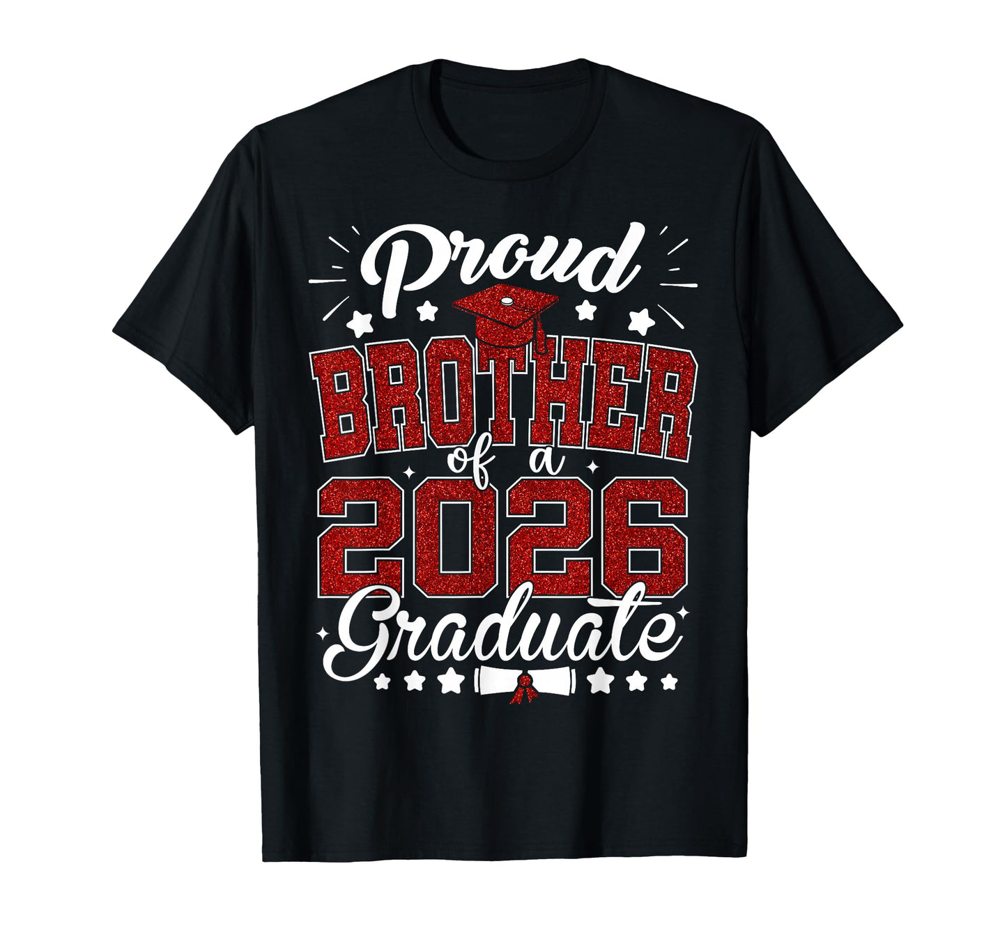 Proud Brother 2026 Graduate Senior 2026 T-Shirt - Minimalist Print Unisex - T-Shirt, Sweatshirt, Hoodie