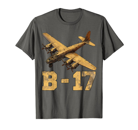 B17 Heavy Bomber Ww2 Plane Aircraft T-Shirt - Novelty Apparel Unisex - T-Shirt, Sweatshirt, Hoodie