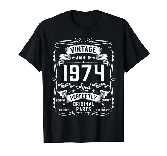 1974 51Yr 51St Birthday Gifts 51 T-Shirt - Custom Art Print Men Women - T-Shirt, Sweatshirt, Hoodie