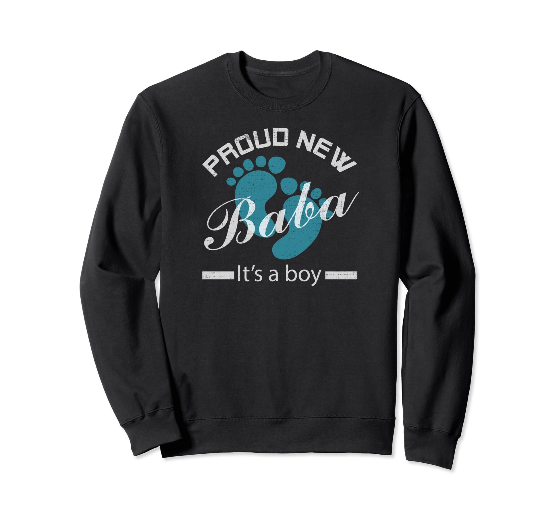 First Time Dad Funny Proud New Sweatshirt - Minimalist Print for Adults - T-Shirt, Sweatshirt, Hoodie