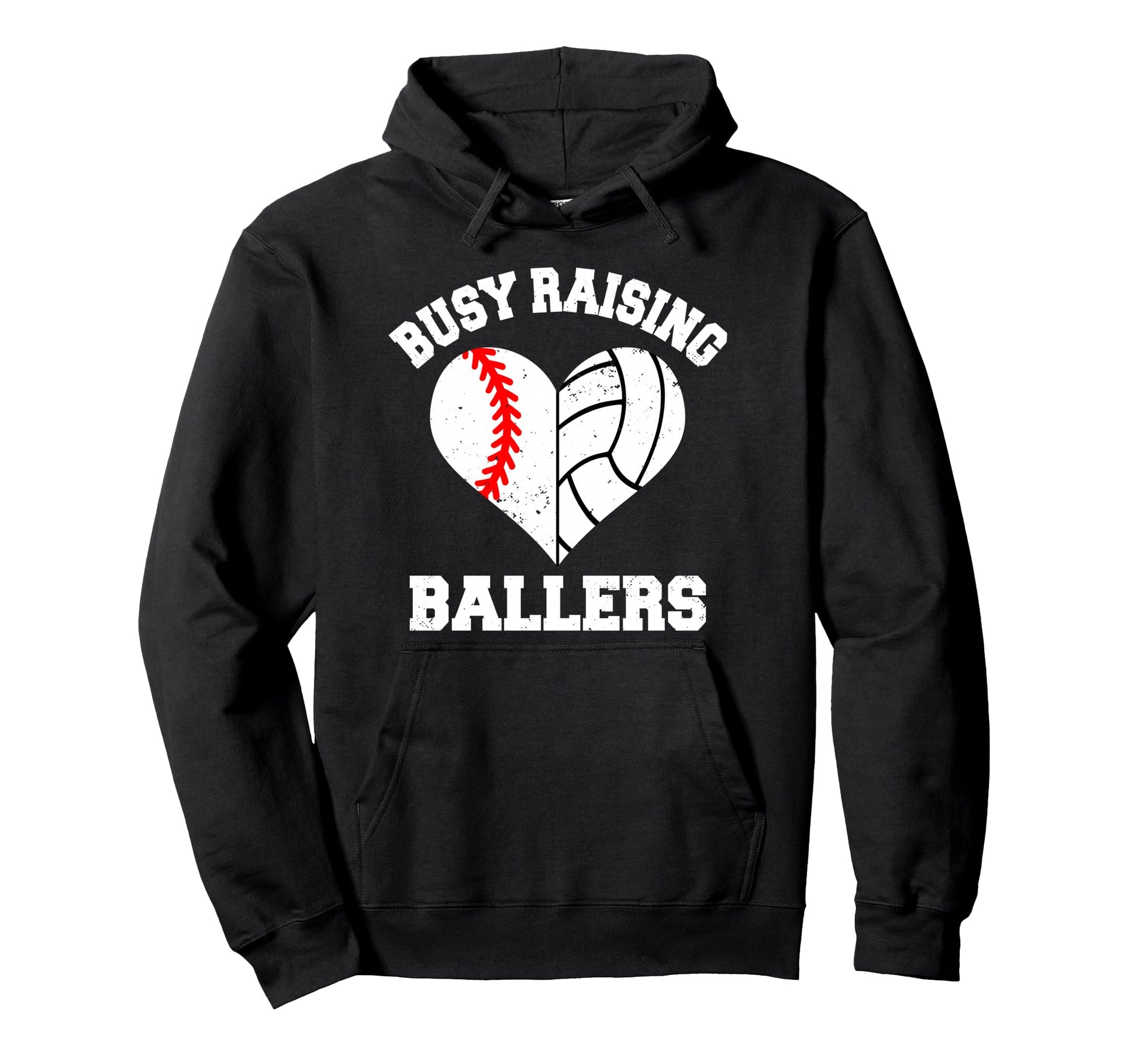 Busy Raising Ballers Baseball Hoodie - Aesthetic Graphic for Adults - T-Shirt, Sweatshirt, Hoodie