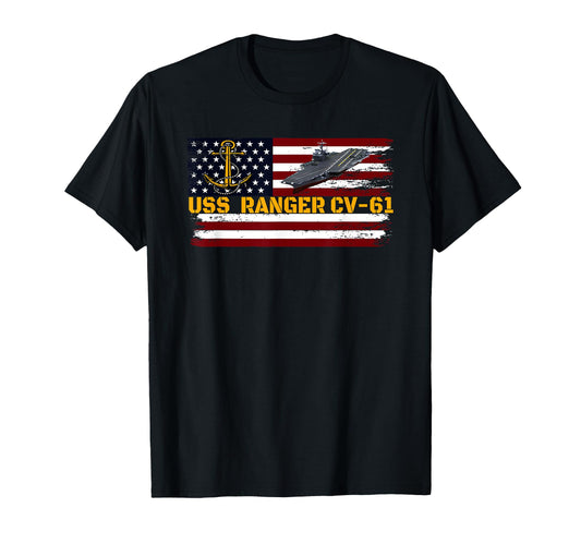 Aircraft Carrier Uss Ranger Cv 61 T-Shirt - Aesthetic Graphic Unisex - T-Shirt, Sweatshirt, Hoodie