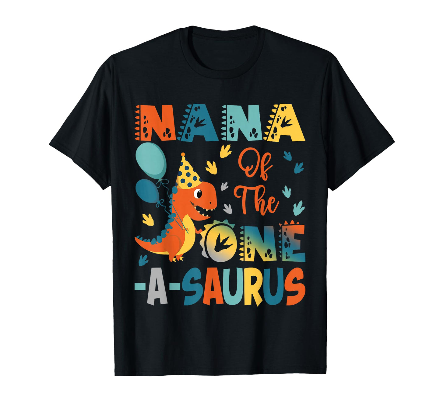 Nana One Saurus 2Nd Birthday Dinosaur T-Shirt - Trendy Graphic for Adults - T-Shirt, Sweatshirt, Hoodie