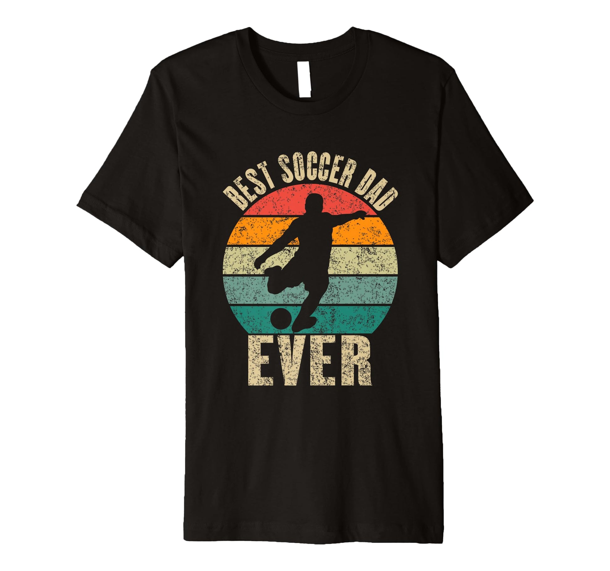 Best Soccer Dad Ever Silhouette T-Shirt - Casual Everyday Wear Unisex - T-Shirt, Sweatshirt, Hoodie