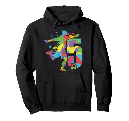 5 Soccer Birthday Gift Soccer Fan Sports Hoodie - Minimalist Print Unisex - T-Shirt, Sweatshirt, Hoodie