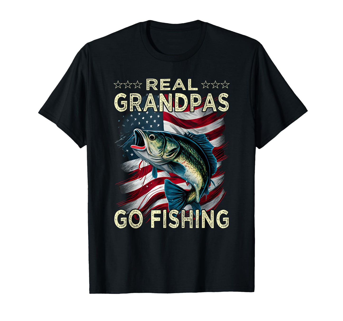 Real Grandpas Go Fishing T-Shirt - Casual Everyday Wear Men Women - T-Shirt, Sweatshirt, Hoodie