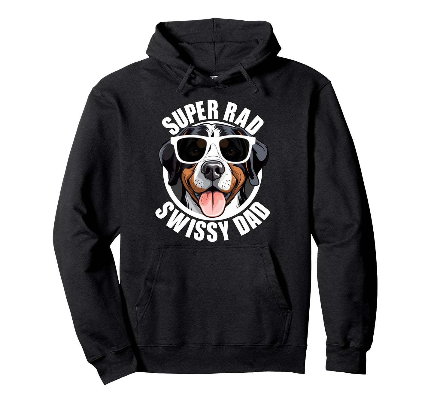 Greater Swiss Mountain Dog Dad Swissy Hoodie - Graphic Print Men Women - T-Shirt, Sweatshirt, Hoodie