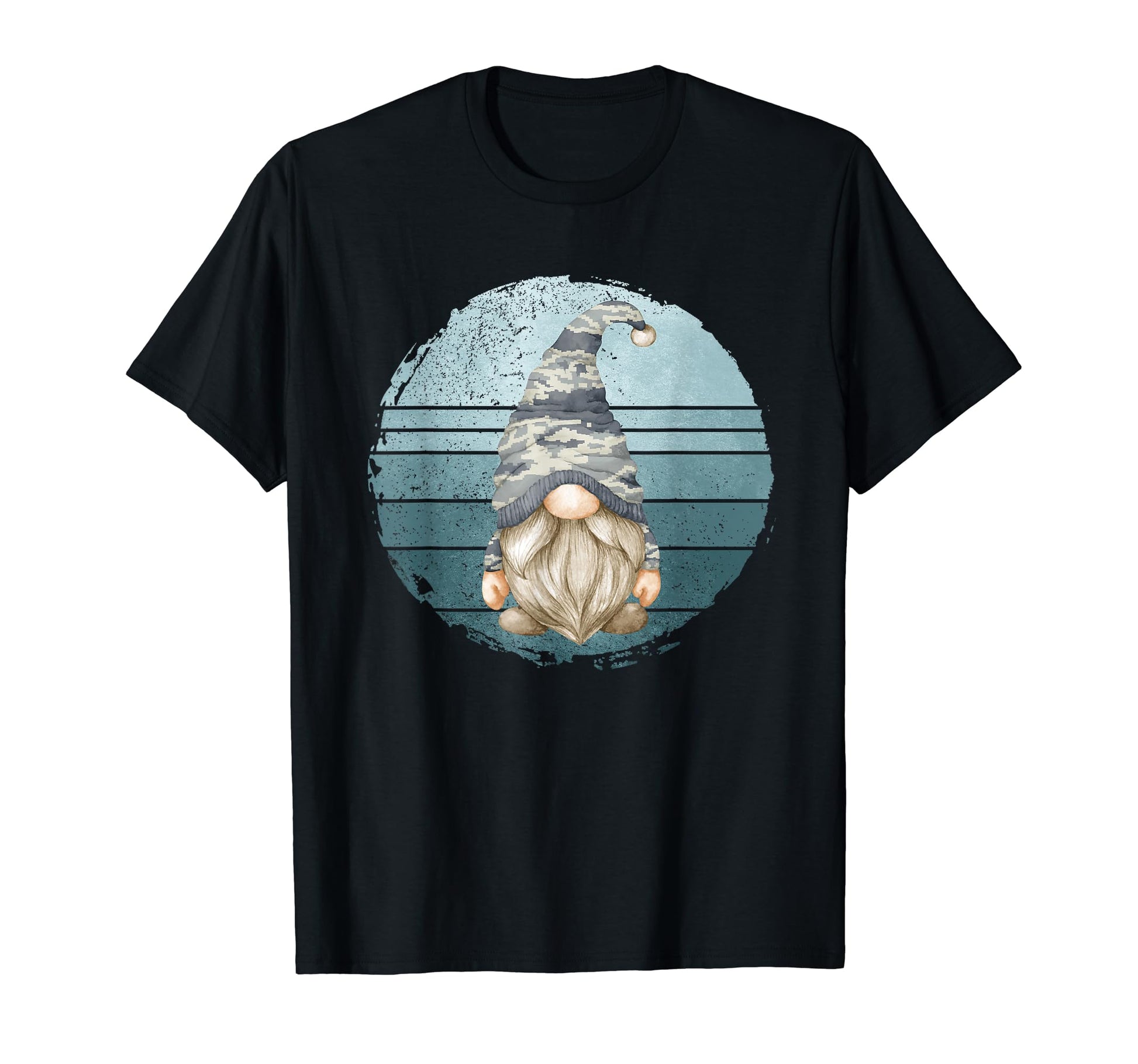 Camouflage Military Gnome Veteran Dad T-Shirt - Trendy Graphic Men Women - T-Shirt, Sweatshirt, Hoodie
