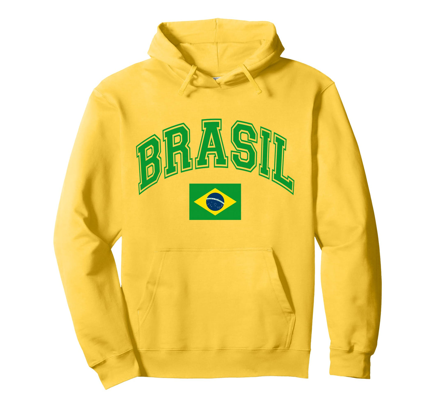 Brazil Brazilian Flag Brasil Hoodie - Fun Novelty Design Men Women - T-Shirt, Sweatshirt, Hoodie