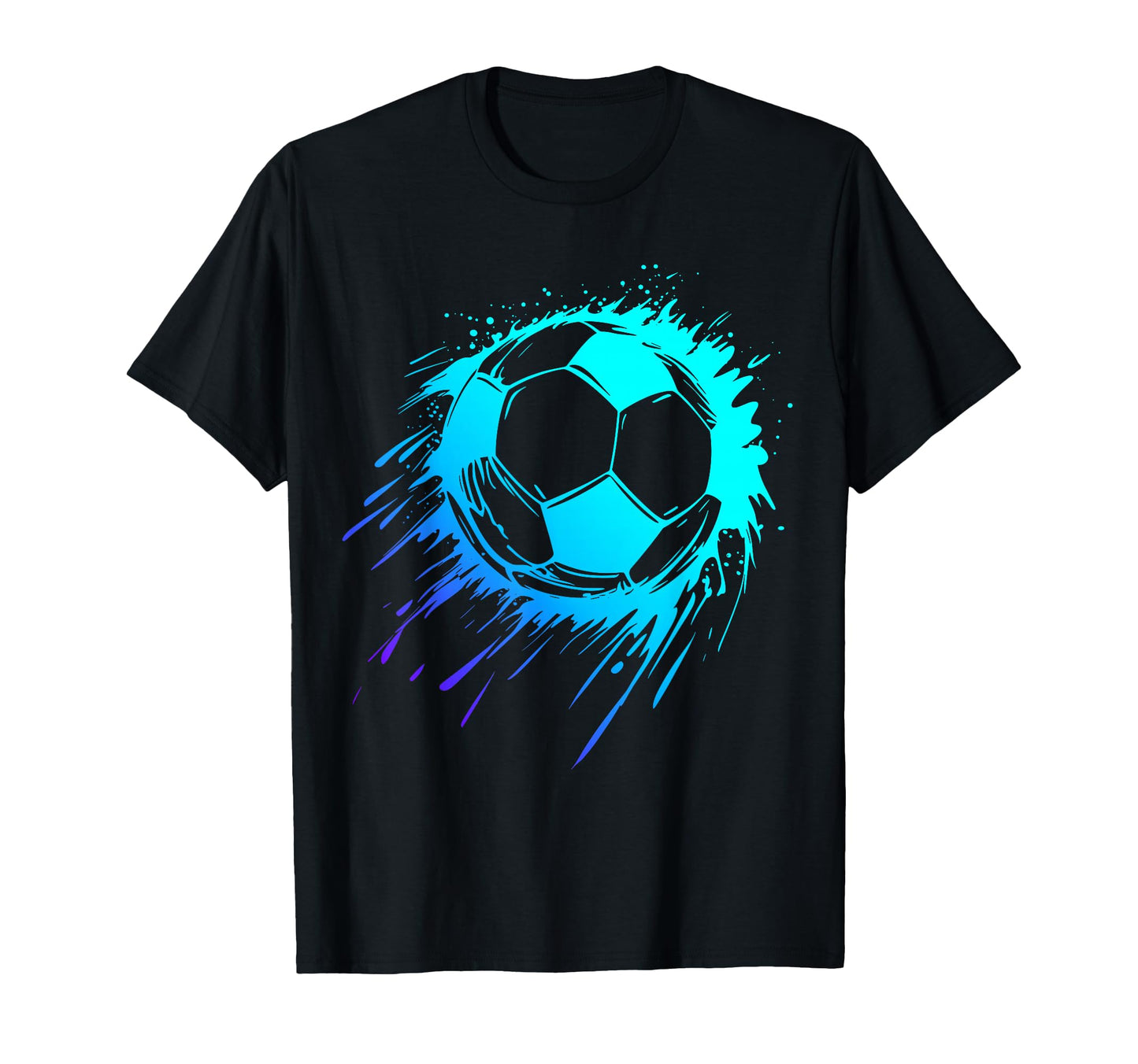 Blue Soccer Ball Soccer Player T-Shirt - Casual Everyday Wear for Adults - T-Shirt, Sweatshirt, Hoodie