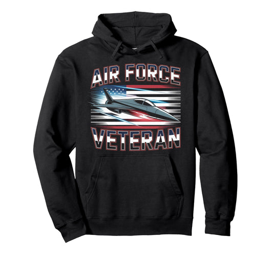 Air Force Veteran Us American Flag Dad Hoodie - Minimalist Print Unisex - T-Shirt, Sweatshirt, Hoodie