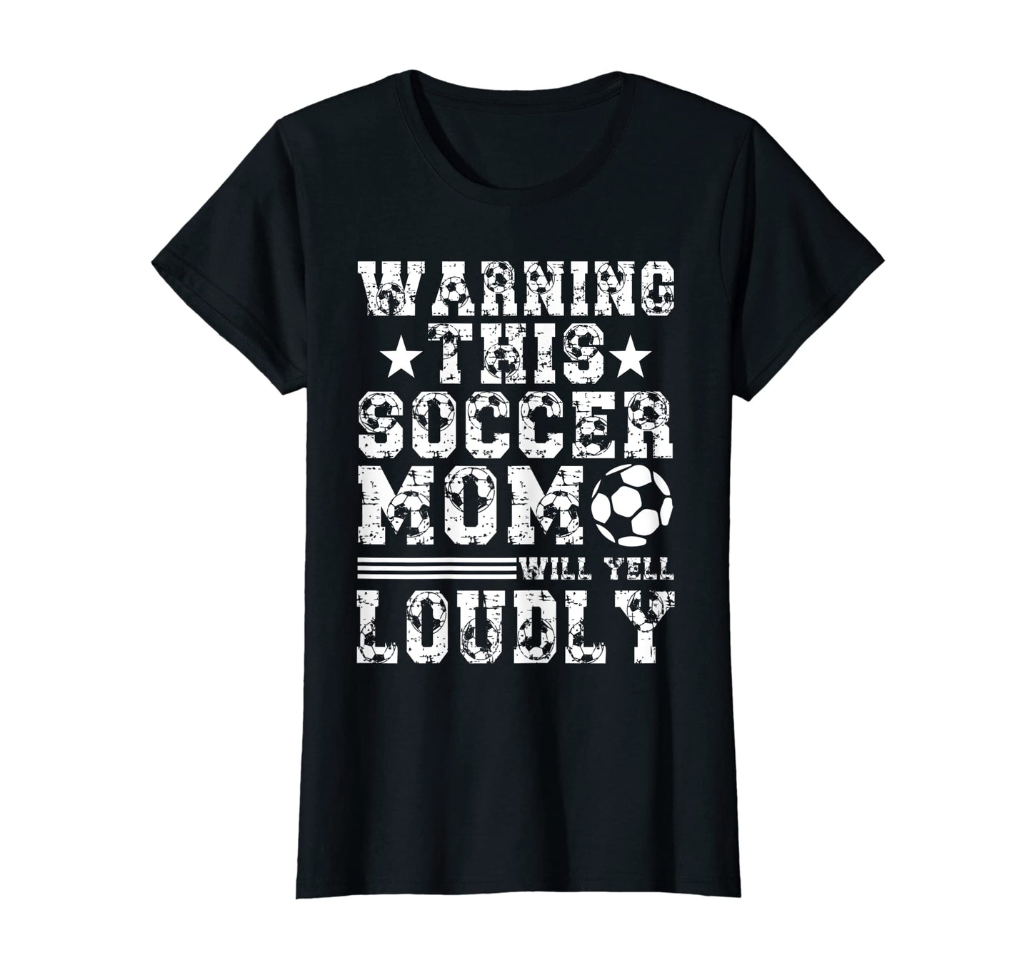 Womens Warning This Soccer Mom Will Yell T-Shirt - Custom Art Print Unisex - T-Shirt, Sweatshirt, Hoodie