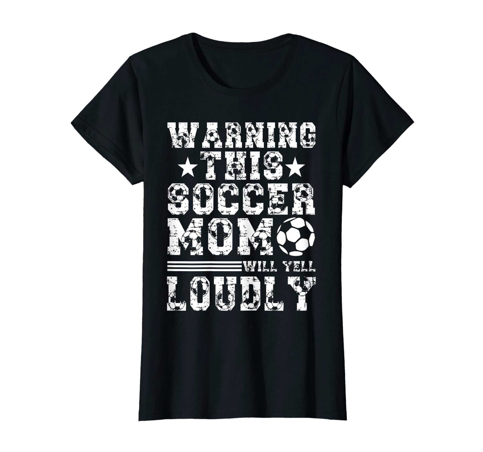 Womens Warning This Soccer Mom Will Yell T-Shirt - Custom Art Print Unisex - T-Shirt, Sweatshirt, Hoodie