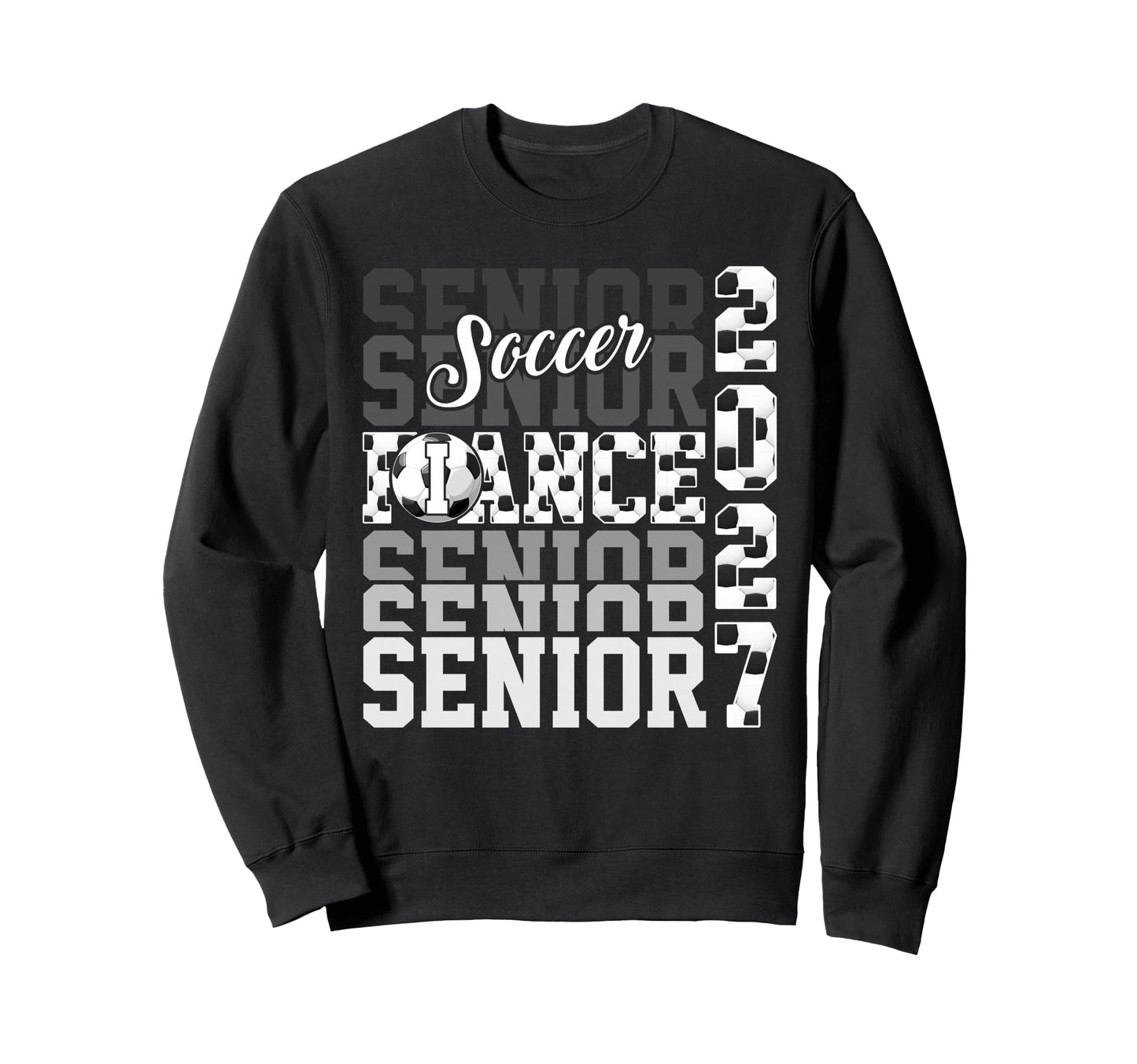 Senior 2027 Soccer Fiance Proud Sweatshirt - Novelty Apparel for Adults - T-Shirt, Sweatshirt, Hoodie