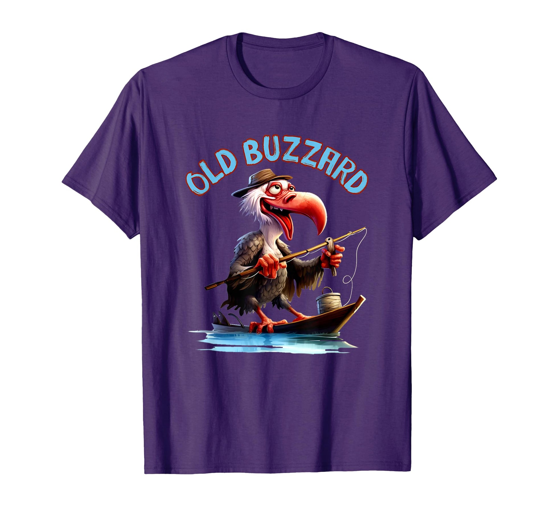 Funny Old Buzzard Bird Old Grandpa T-Shirt - Minimalist Print Unisex - T-Shirt, Sweatshirt, Hoodie