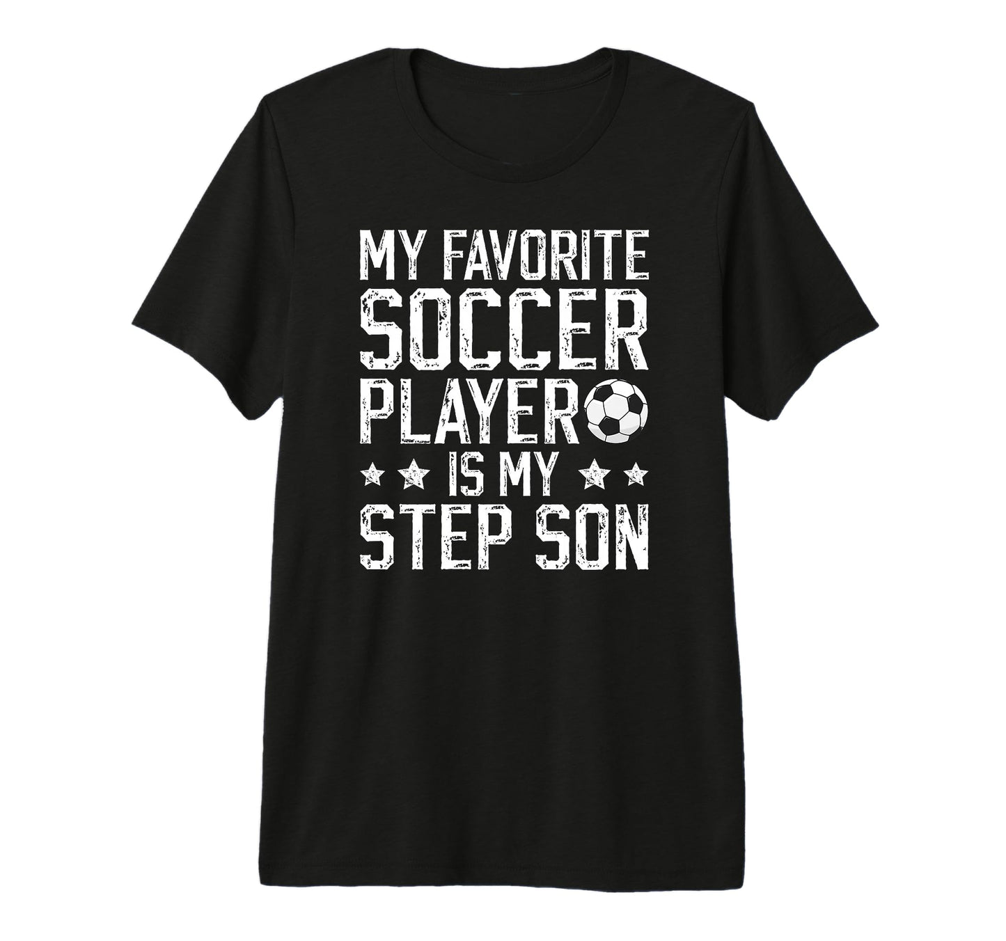 Mens Proud Soccer Step Dad Soccer T-Shirt - Graphic Print for Adults - T-Shirt, Sweatshirt, Hoodie