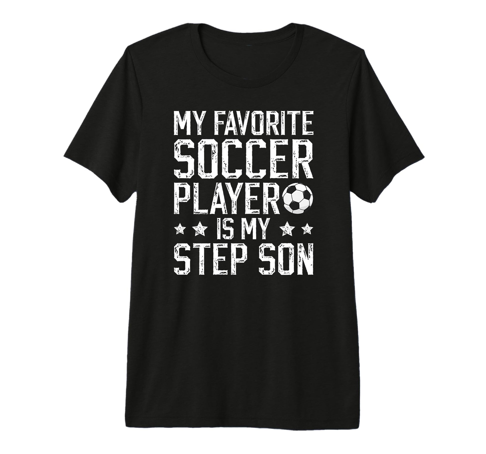 Mens Proud Soccer Step Dad Soccer T-Shirt - Graphic Print for Adults - T-Shirt, Sweatshirt, Hoodie