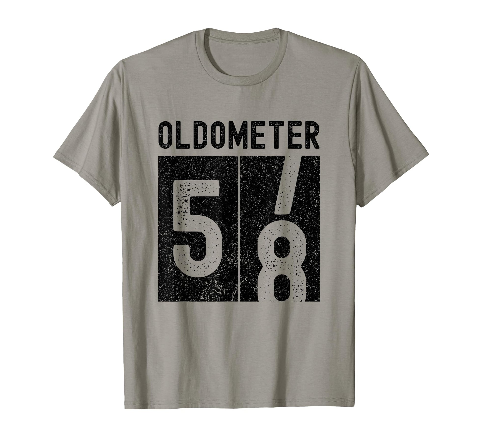 Oldometer 58Th Birthday Funny Turning T-Shirt - Graphic Print for Adults - T-Shirt, Sweatshirt, Hoodie