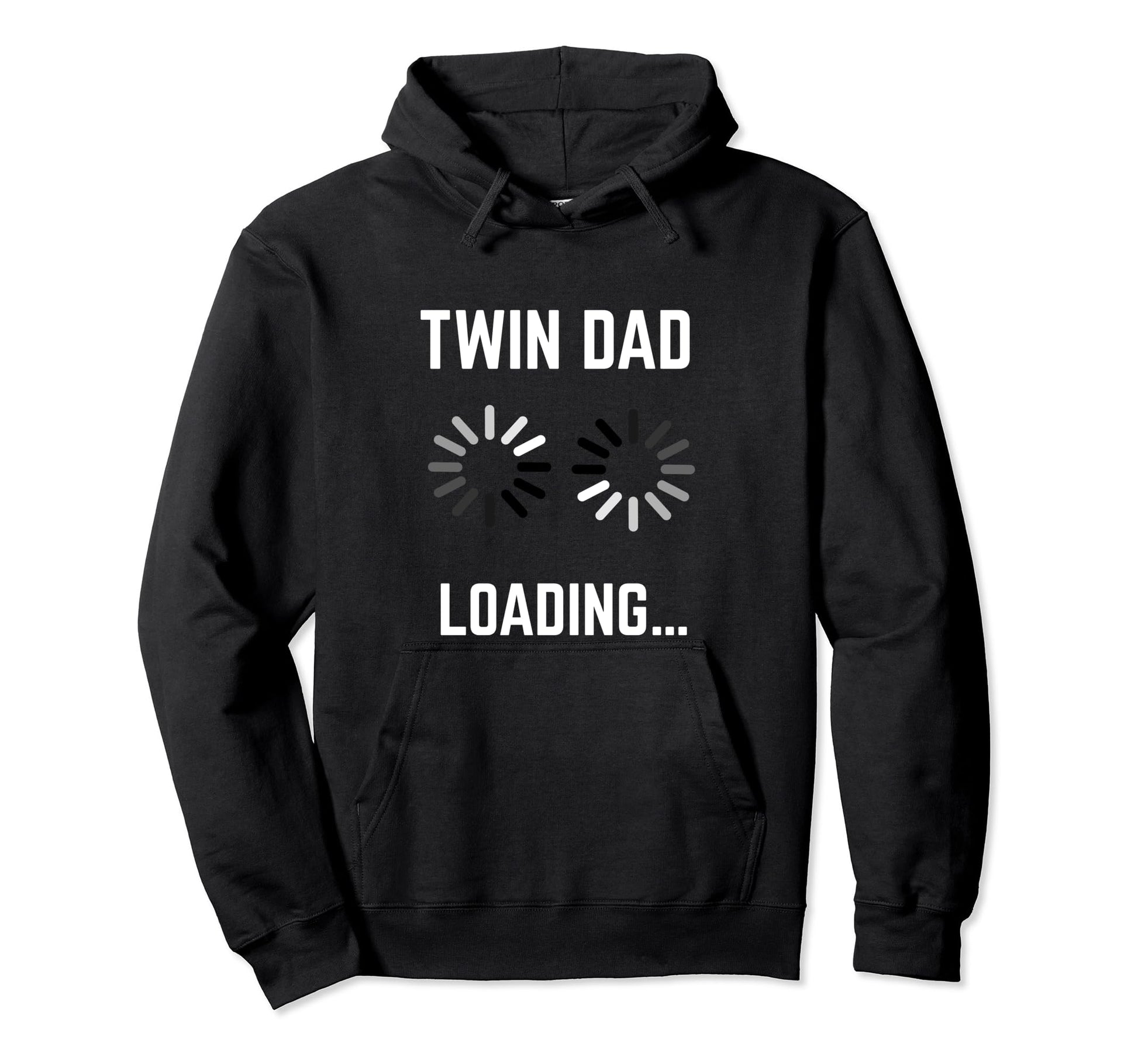 Twin Dad 2023 Loading Throbber Hoodie - Unique Graphic for Adults - T-Shirt, Sweatshirt, Hoodie