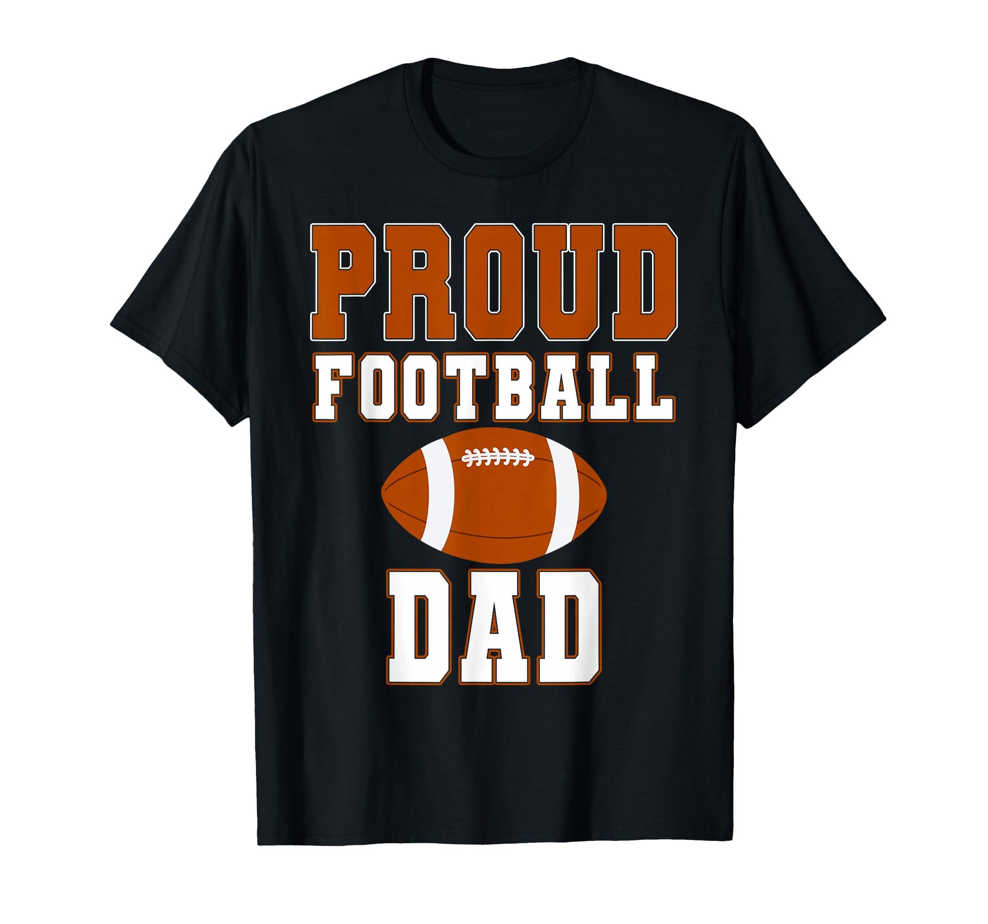 Proud Football Dad Game Day Sports T-Shirt - Custom Art Print Men Women - T-Shirt, Sweatshirt, Hoodie