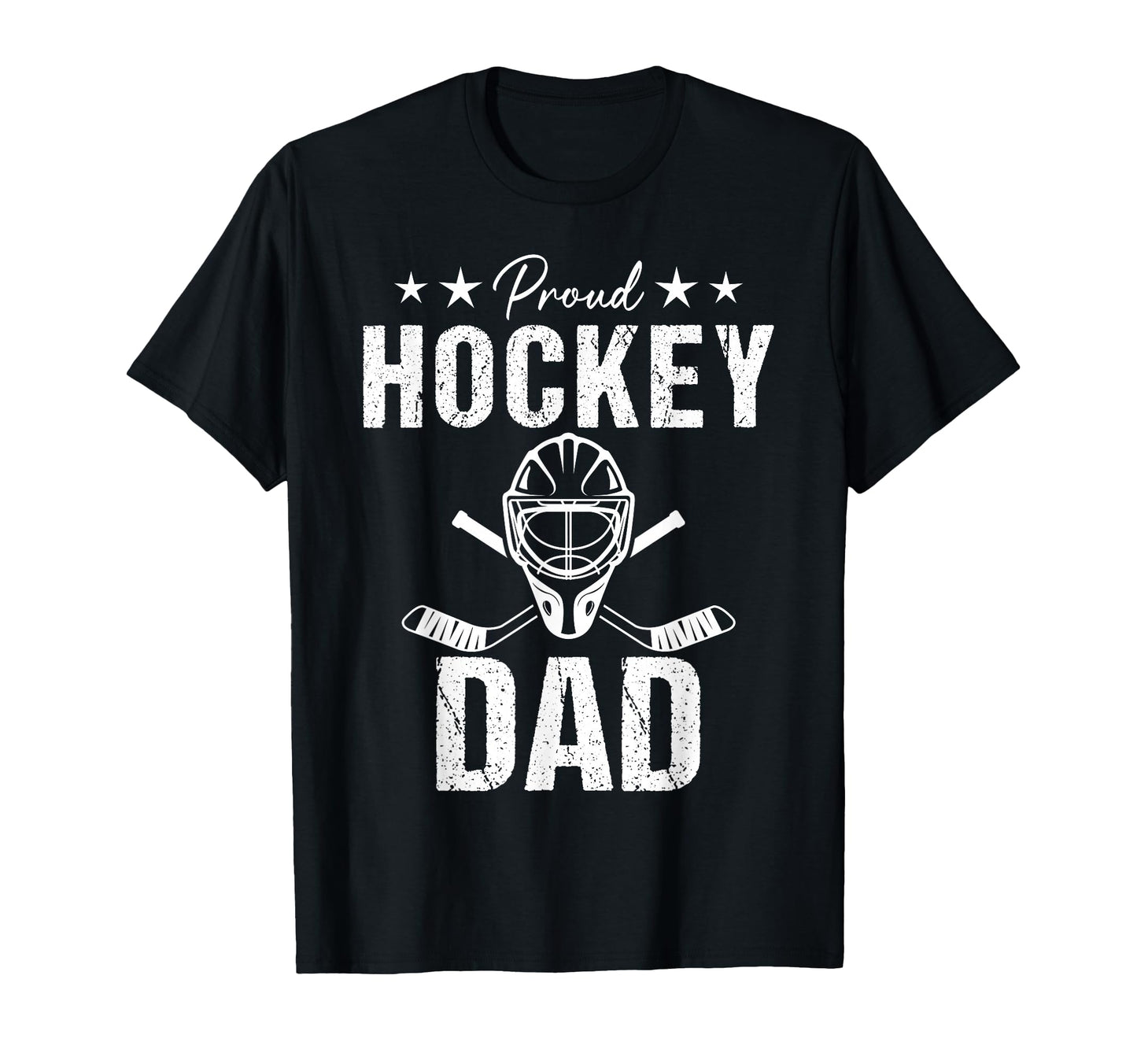 Proud Hockey Dad Game Day Sports T-Shirt - Minimalist Print Men Women - T-Shirt, Sweatshirt, Hoodie