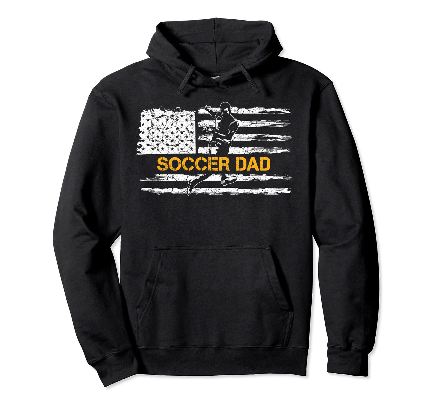American Flag Proud Soccer Dad Football Hoodie - Novelty Apparel Men Women - T-Shirt, Sweatshirt, Hoodie