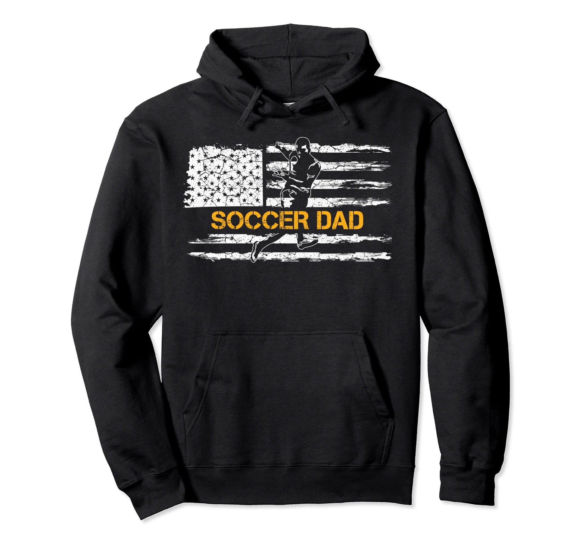 American Flag Proud Soccer Dad Football Hoodie - Novelty Apparel Men Women - T-Shirt, Sweatshirt, Hoodie