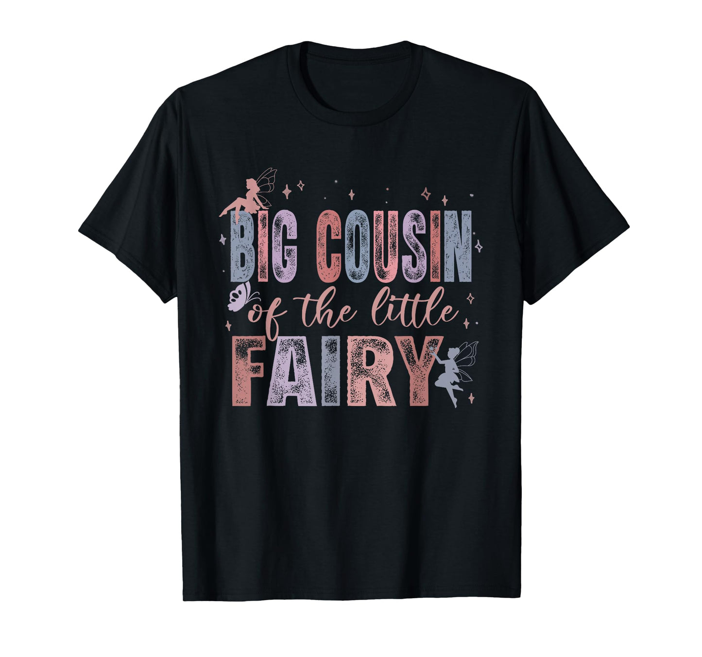 Big Cousin Little Fairy 1St Birthday T-Shirt - Custom Art Print Unisex - T-Shirt, Sweatshirt, Hoodie
